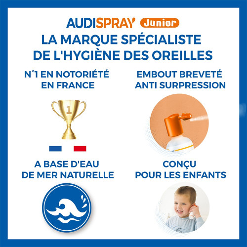 DIEPHARMEX AUDISPRAY Junior 25mL - Hygiène Auriculaire Naturelle