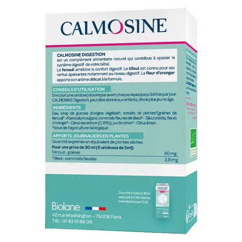 Calmosine Digestion Bio LAUDAVIE 12 Dosettes - Confort Digestif