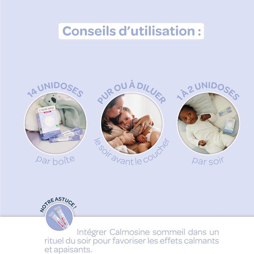 LAUDAVIE CALMOSINE Sommeil Bio 14 Dosettes - Nuits paisibles