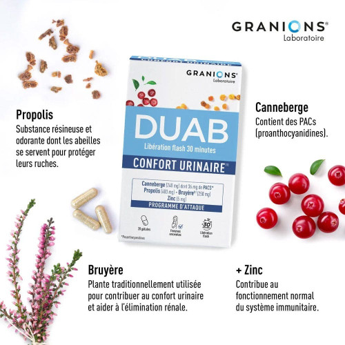 Nutrivercell Duab 20 Gélules - Protection Urinaire Efficace