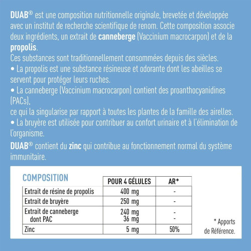 Nutrivercell Duab 20 Gélules - Protection Urinaire Efficace