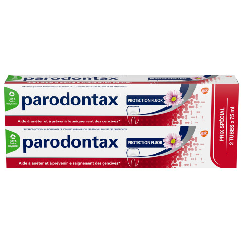 Parodontax Gel Fluor 2x75mL - Renforce Gencives, Réduit Saignements