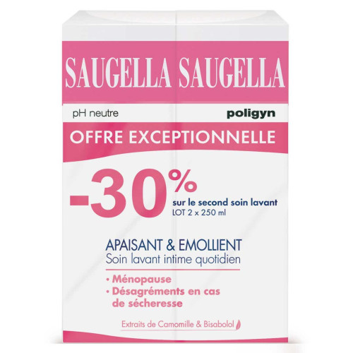 Saugella Poligyn 500mL - Hygiène Intime Douce -30% 2e Flacon