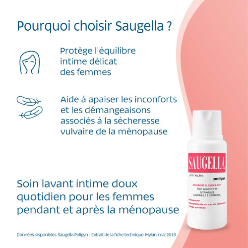 Saugella Poligyn 500mL - Hygiène Intime Douce -30% 2e Flacon