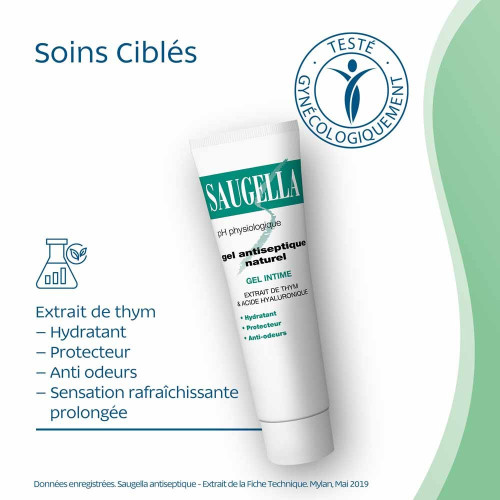 Saugella Gel Antiseptique Naturel 30mL - Protection Intime Naturelle