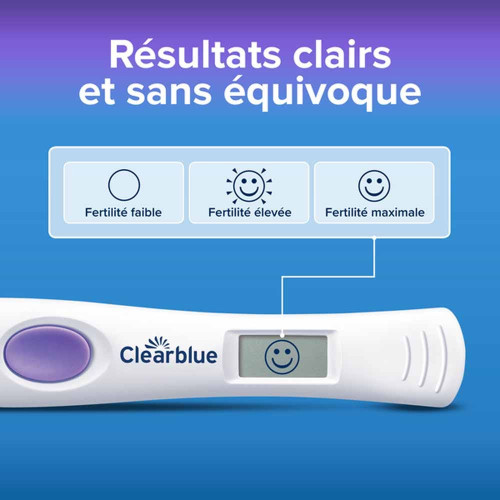 Clearblue Test Ovulation 10 unités - Résultats Digitaux