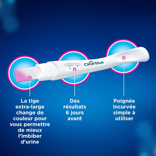Clearblue Early Test Grossesse 1 Test - Détection Précoce 99% Précis
