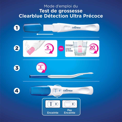 Clearblue Early Test Grossesse 1 Test - Détection Précoce 99% Précis