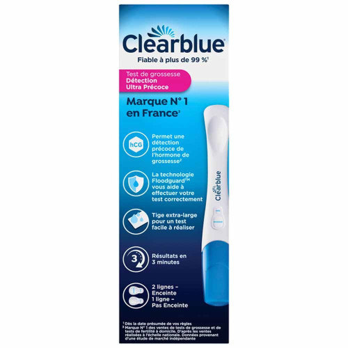 Clearblue Early Test Grossesse 1 Test - Détection Précoce 99% Précis