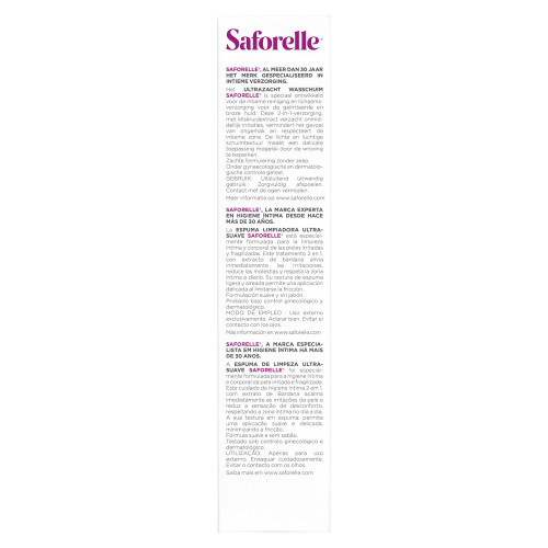 Saforelle Mousse Lavante 250mL - Douceur et Apaisement Quotidien