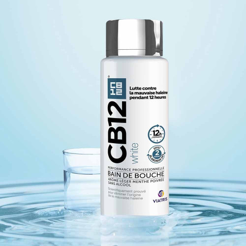 OMEGA PHARMA CB12 White 250mL - Haleine fraîche et dents blanches