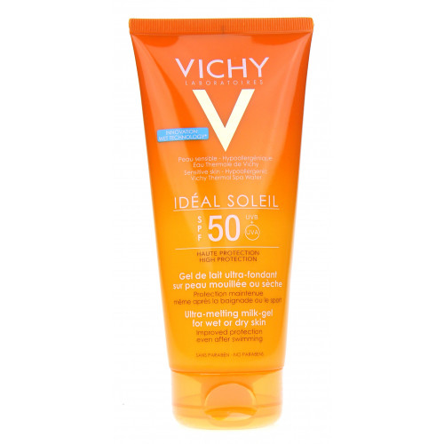 VICHY IDEAL SOLEIL Gel de lait ultra-fondant sur peau mouillée ou sèche SPF50-6906 VICHY IDEAL SOLEIL Gel de lait ultra-fondant sur peau mouillée ou sèche SPF50-6906