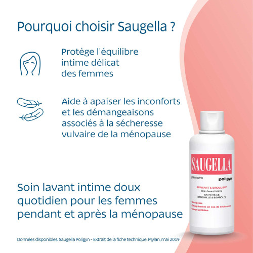 Saugella Poligyn 2x500ml - Hygiène Intime Douce