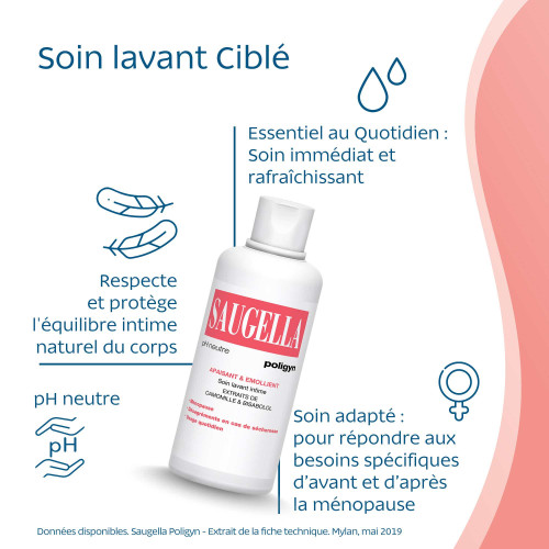 Saugella Poligyn 2x500ml - Hygiène Intime Douce