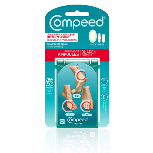 COMPEED Ampoules Assortiment 5 Pansements - Soulagement rapide sur
