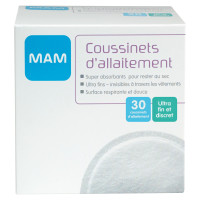 MAM 30 Coussinets Allaitement Ultra Fins - Confort Optimal