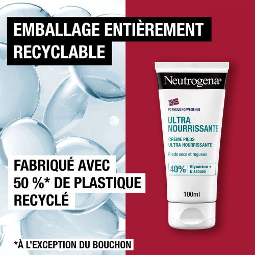 Neutrogena Crème Pieds Secs Abîmés 100ml - Hydratation Intense