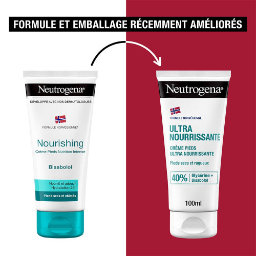 Neutrogena Crème Pieds Secs Abîmés 100ml - Hydratation Intense