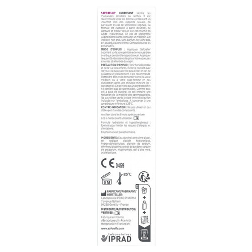 Saforelle Lubrifiant 30ml - Confort et Douceur Intime sur
