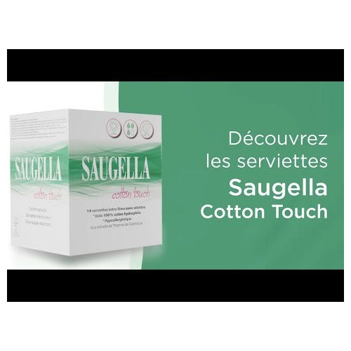 Saugella Cotton Touch Nuit 12 Serviettes Extra-Fines
