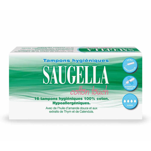 Saugella Cotton Touch 16 Tampons Super Confort Parapharmacie