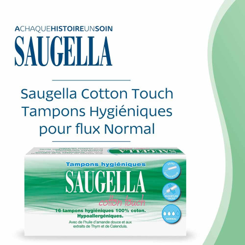 Saugella Cotton Touch 16 Tampons Normal - Confort et Protection