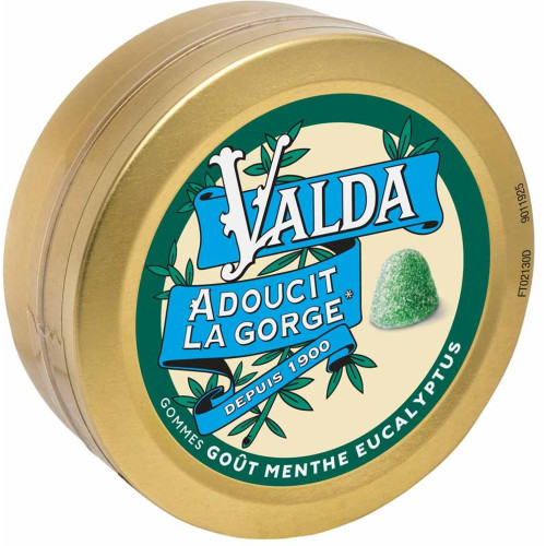 VALDA Gommes Menthe Eucalyptus 50g - Soulagement rapide sur