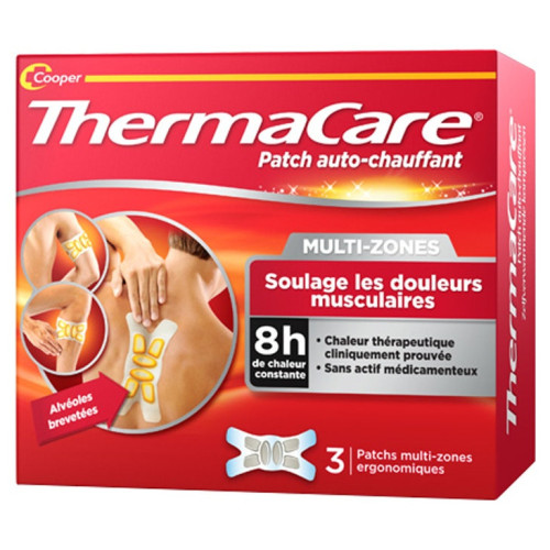 Thermacare Patchs Auto-Chauffants Multi-Zones 3 Patchs