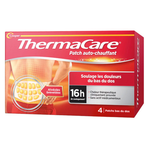 Thermacare Patchs Dos 4 Unités - Soulagement Douleurs Musculaires
