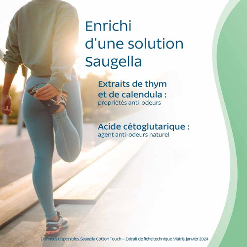 Saugella Cotton Touch 14 Serviettes - Confort et Protection