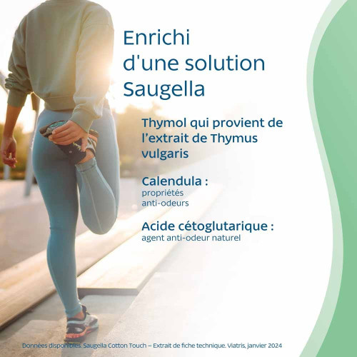 Saugella Cotton Touch 40 Protège-Slips - Confort et Protection Intense