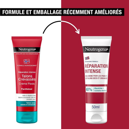Neutrogena Crème Pieds 50ml - Réparation Intense Talons Crevassés