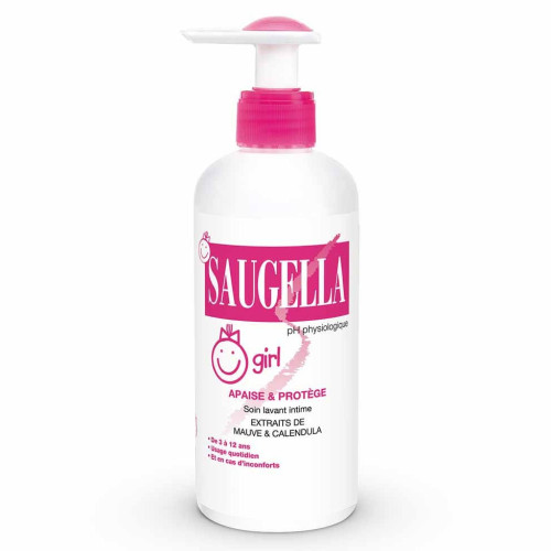 Saugella Emulsion Lavante Douce Girl 200ml - Apaise et Adoucit