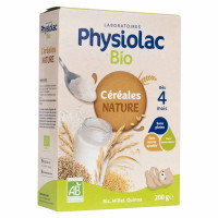 Physiolac Bio Céréales 200g Dès 4 mois - Alimentation équilibrée bébé