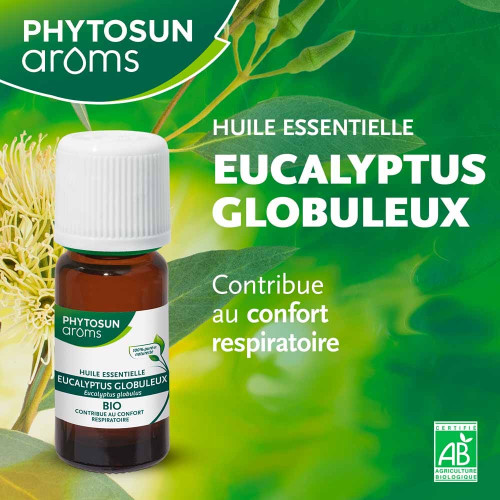 Phytosun Aroms Eucalyptus Bio 10ml - Bien-être Respiratoire sur