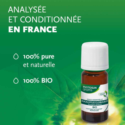 Phytosun Aroms Eucalyptus Bio 10ml - Bien-être Respiratoire sur