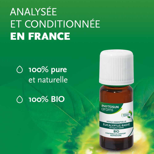 PhytoSun Aroms Eucalyptus Radiata Bio 10ml - Bien-être Respiratoire