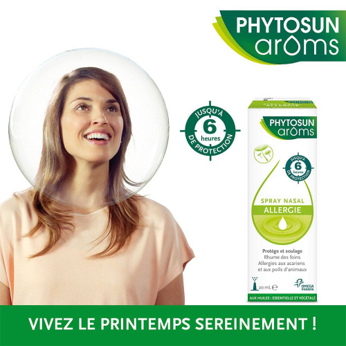 Phytosun Aroms Spray Nasal Allergie 20ml - Soulage Rhinite Allergique
