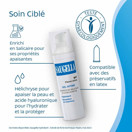 Saugella Gel Lubrifiant 50ml - Confort et Hydratation Intime