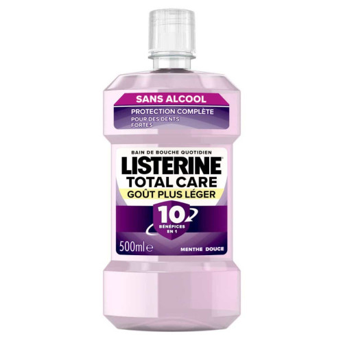 Listerine Total Care 500ml: Hygiène Orale Complète, Fraîcheur 24H