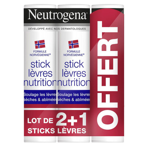 Neutrogena Stick Lèvres Lot Hydratation Intense 1 Lot