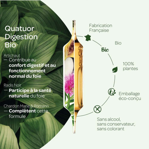 Quatuor bien-être du foie bio 20x15ml