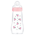 MAM Biberon Verre Rose 260ml - Apaisement Instantané