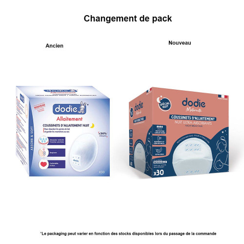 Dodie Coussinets Allaitement Nuit 30pcs - Absorption Supérieure