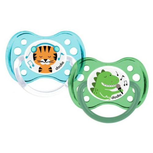 Dodie Duo Sucettes Anatomiques Garçon 6m+ - Confort et Résistance