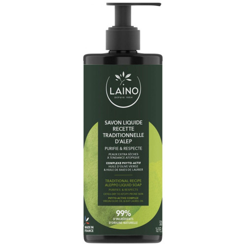 LAINO Savon Liquide d'Alep 500mL - Hydratation Intense sur