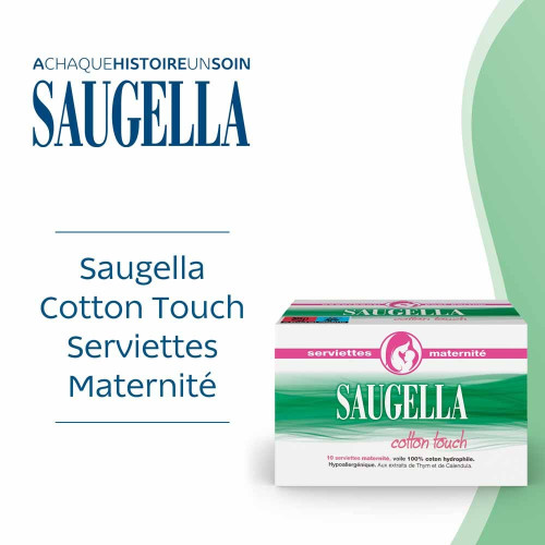 Saugella 10 Serviettes Maternité - Confort et Hygiène
