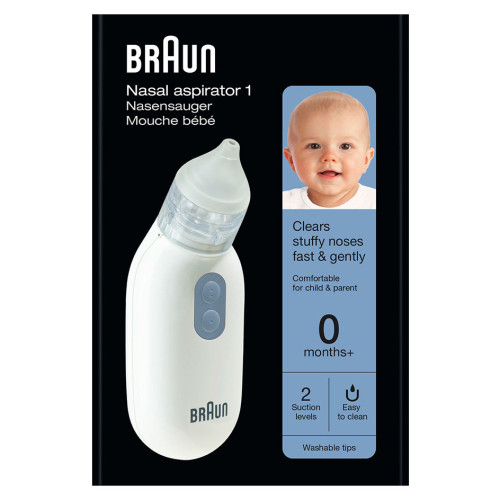 BRAUN Mouche Bébé Electrique 0+ 1 Unité - Efficace et Doux