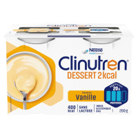 NestléHealthScience CLINUTREN DESSERT HP/HC+ Vanille 4x200mL