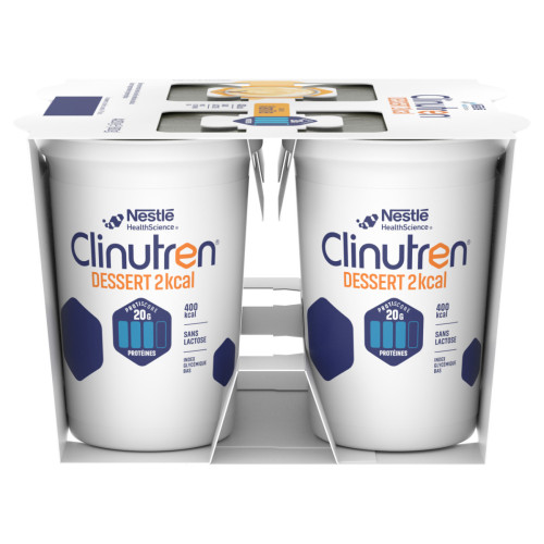 NestléHealthScience CLINUTREN DESSERT HP/HC+ Vanille 4x200mL